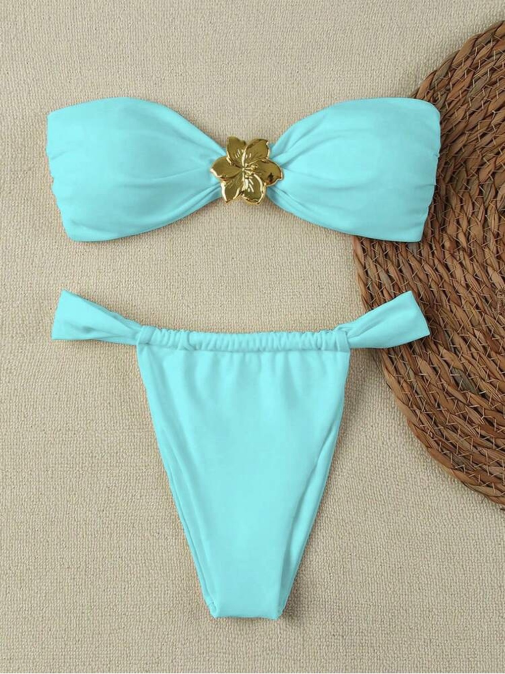 Shein Bandeau Bikini Set